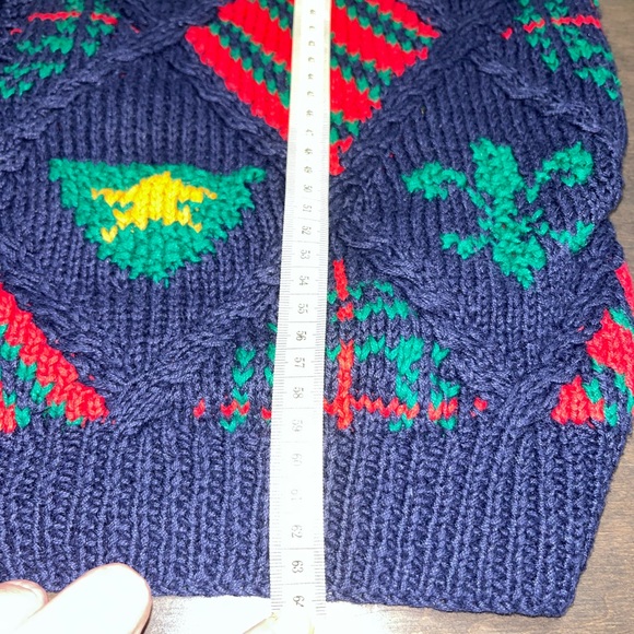 Portraits by northern isles hand knitted vintage cardigan L - Picture 6 of 11